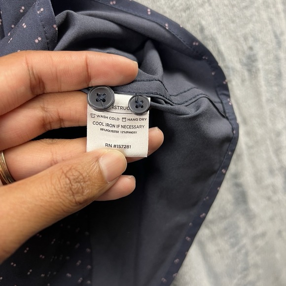 Mizzen Main Leeward Shirt Men's XL Geometric Print Classic Fit Dress Preppy L/S‎ - Picture 6 of 9